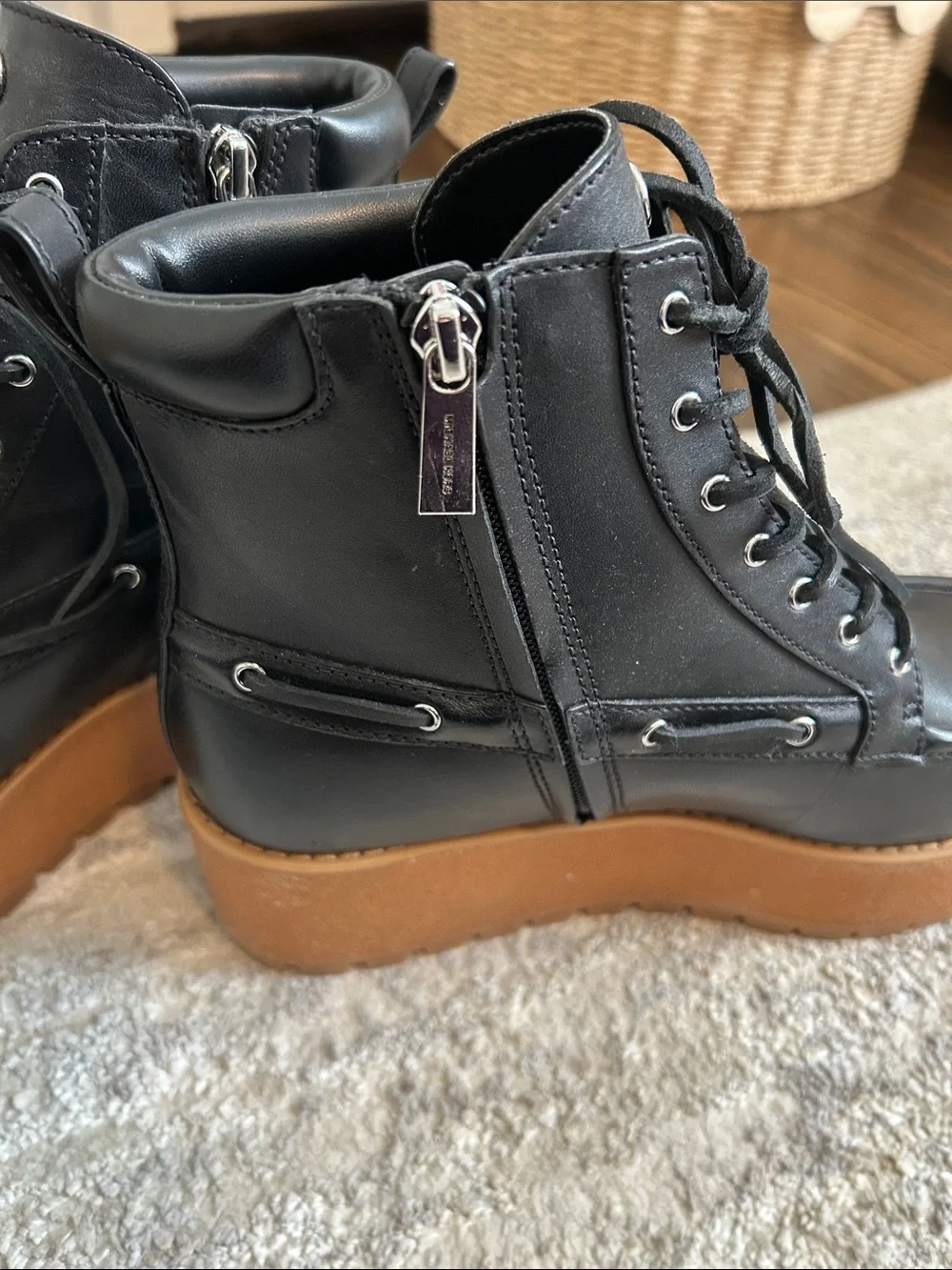 michael kors kenny platform combat boots